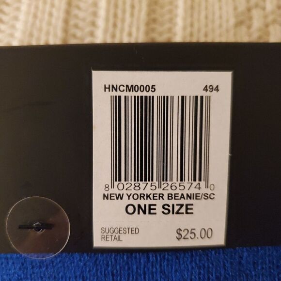 NEW! Hurley New Yorker Beanie & Scarf Set in Coastal Blue. New with tag! - Picture 9 of 12